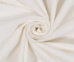 Lucinda Ivory Light-Filtering Ring-Top Valance, (108") -Home Store 810605640 810605641 810605642 810605643 A8 8 2