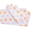 Euphoric Expression Pink & Orange Peace Sign Queen 4-Piece Sheet Set -Home Store 810609047 810609048 A0 2 1