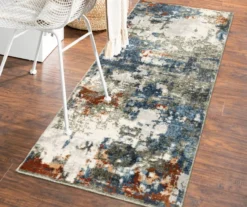 Blue & Brown Abstract Area Rug & Runner Set -Home Store 810609251 B0 10