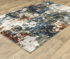 Blue & Brown Abstract Area Rug & Runner Set -Home Store 810609251 B0 4