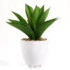 Artificial Agave Plant In White Footed Ceramic Pot -Home Store 810609850 A0