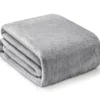 Gray Twin/Full Plush Velvet Blanket 1 Gray Twin/Full Plush Velvet Blanket -Home Store 810610368 810609899 A0 1