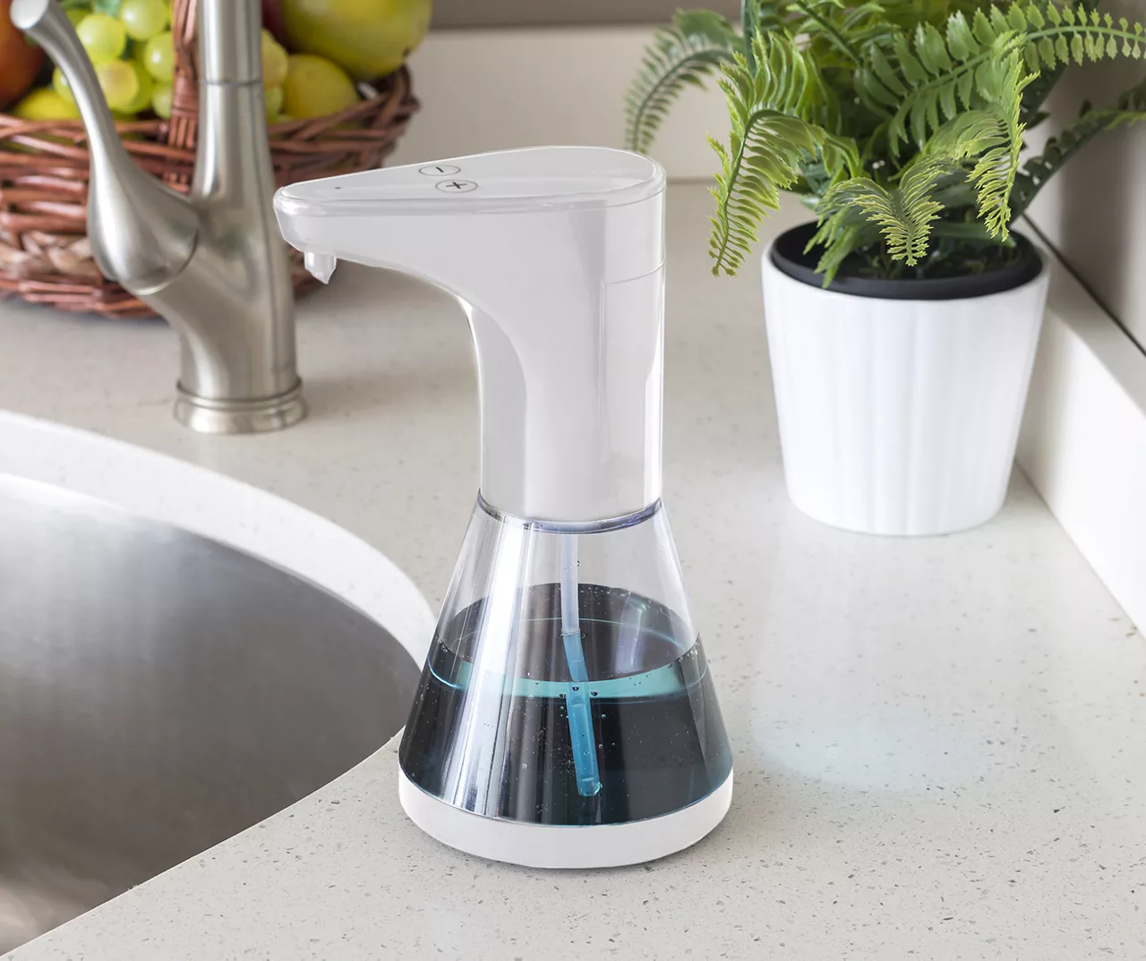 White Automatic Soap Dispenser 4 White Automatic Soap Dispenser - Image 2