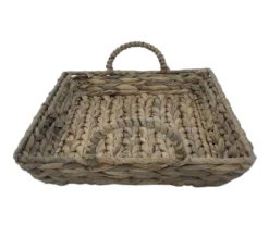 Brown Water Hyacinth Woven Decorative Tray, (14") -Home Store 810612688 A1 2