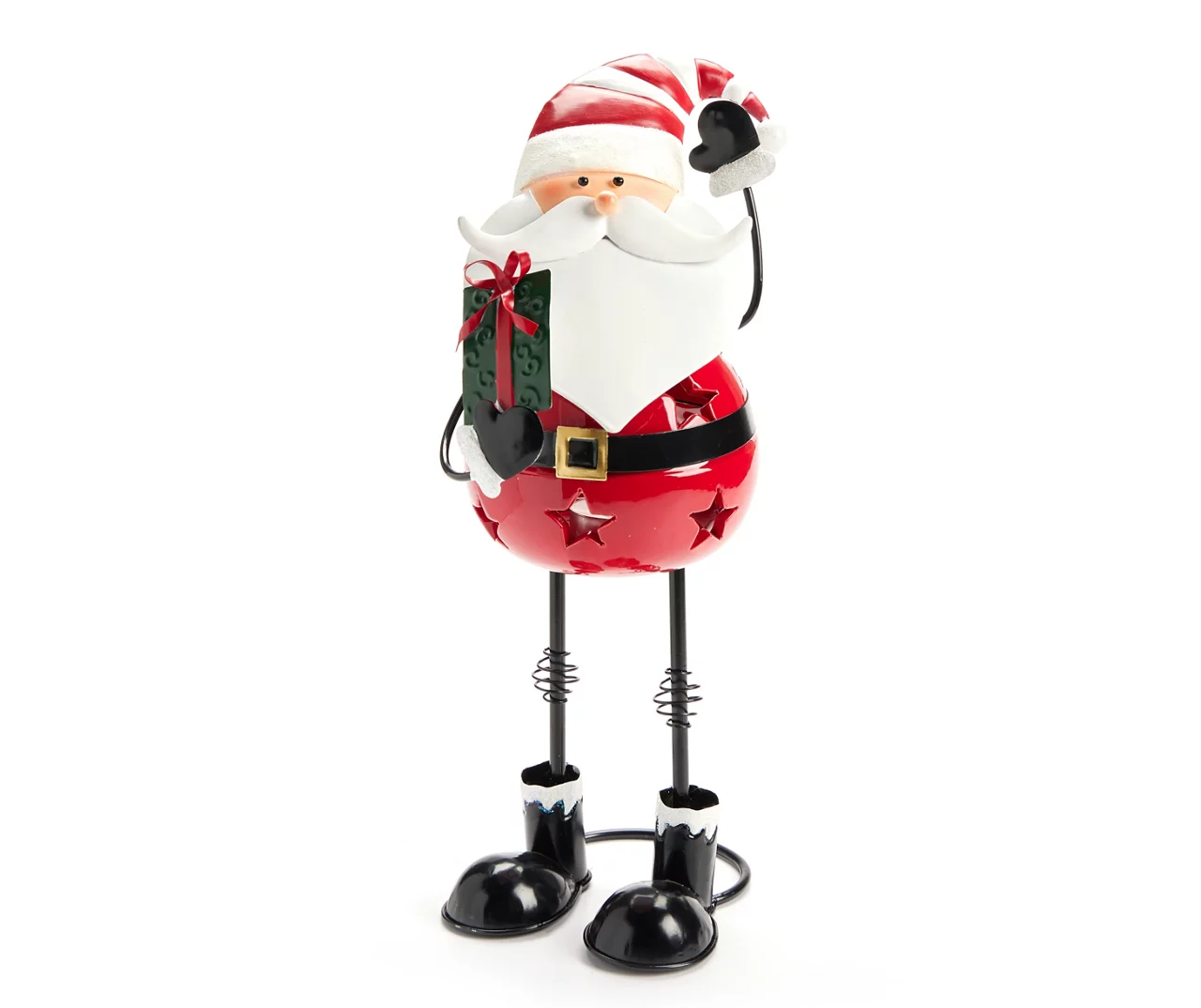 Santa's Workshop Cartoon Santa Metal Tealight LED Candle Holder 3 Santa's Workshop Cartoon Santa Metal Tealight LED Candle Holder