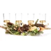 Festive Gathering Gold 4-Tier LED Votive Candle Centerpiece With Pine, Leaves And Berries -Home Store 810613341 A0 2
