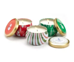 Fresh Balsam, Santa's Cookies & Cinnamon Cheer Snowman Tin Candle Gift Set, 3-Pack 7 Fresh Balsam, Santa's Cookies & Cinnamon Cheer Snowman Tin Candle Gift Set, 3-Pack -Home Store 810613788 A0 2