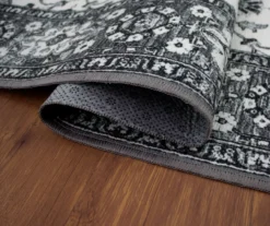 My Magic Carpet Ramage Dark Gray Ornamental Washable Area Rug, (3' X 5') -Home Store 810615076 A8 4