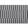 My Magic Carpet Tratti Black & Cream Offset Stripe Washable Area Rug, (5' X 7') -Home Store 810615381 A0 1