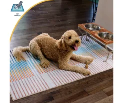 My Magic Carpet Tratti Black & Cream Offset Stripe Washable Area Rug, (5' X 7') 16 My Magic Carpet Tratti Black & Cream Offset Stripe Washable Area Rug, (5' X 7') -Home Store 810615381 A4 7