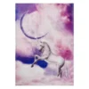 Purple Crescent Unicorn Fleece Raschel Throw, (50" X 60") -Home Store 810616378 A0 1
