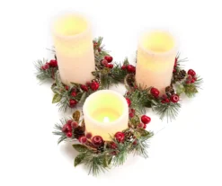 Pine & Berry 3-Piece LED Pillar Candle Set -Home Store 810616510 A0 1