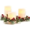 Pine & Berry 3-Piece LED Pillar Candle Set -Home Store 810616510 A0