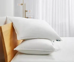 Serta White Medium-Firm Cotton-Down Pillow, 2-Pack -Home Store 810617375 A8 3