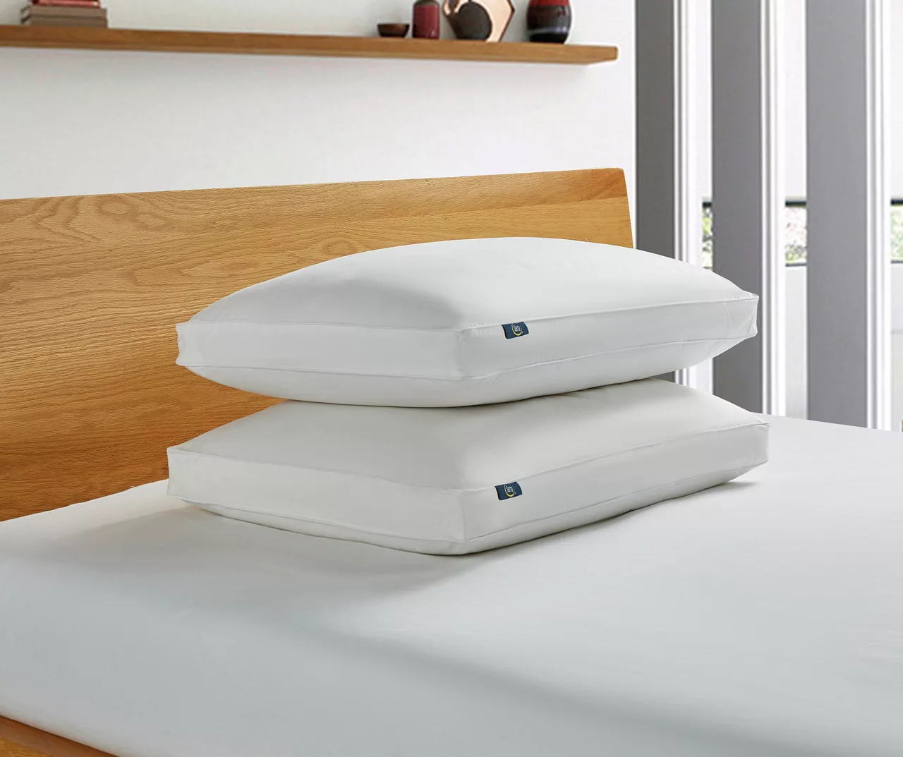 Serta White Firm Cotton-Down Pillow, 2-Pack 5 Serta White Firm Cotton-Down Pillow, 2-Pack - Image 3