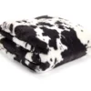 Black & White Cow Print Faux Fur Throw, (50" X 60") 2 Black & White Cow Print Faux Fur Throw, (50" X 60") -Home Store 810617525 A1 1
