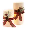 Spruce & Ribbon 2-Piece LED Pillar Candle Set -Home Store 810617612 A0