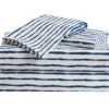 White & Navy Stripe Sheet Set -Home Store 810618888 A0 1