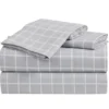 White & Gray Grid Sheet Set -Home Store 810618889 A0 1
