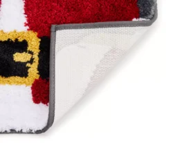 Red & Gray Santa Toilet Topper & Contour Rug Set 7 Red & Gray Santa Toilet Topper & Contour Rug Set -Home Store 810619330 A8 2
