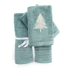 North Atlantic Blue Tree 4-Piece Towel Set 1 North Atlantic Blue Tree 4-Piece Towel Set -Home Store 810619385 A0