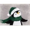 Santa's Workshop Gray & Green Penguin Bath Rug -Home Store 810619821 A0