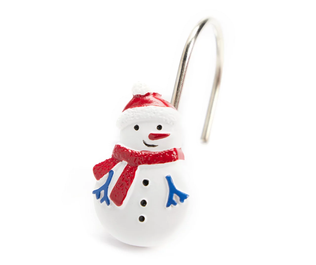 Santa's Workshop White Snowman 13-Piece Shower Curtain Set 5 Santa's Workshop White Snowman 13-Piece Shower Curtain Set - Image 3