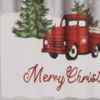 Santa's Workshop "Merry Christmas" Red Truck 13-Piece Shower Curtain Set -Home Store 810620029 A0