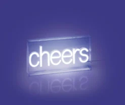 Glow-Up "Cheers" Acrylic LED Box Light -Home Store 810621581 A0 2
