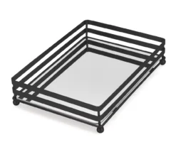 Brookstone 2-Bar Mirrored Vanity Tray -Home Store 810625044 A0 1