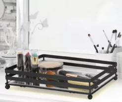 Brookstone 2-Bar Mirrored Vanity Tray -Home Store 810625044 B0 2