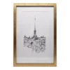 Eiffel Tower Sketch Framed Art, (11.5" X 17.5") -Home Store 810628851 A0