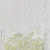 Frisco White Lattice Tie-Up Sheer Rod Pocket Curtain Panel, (63")