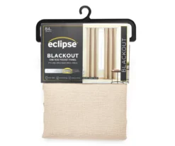 Taupe Blackout Rod Pocket Curtain Panel, (84")