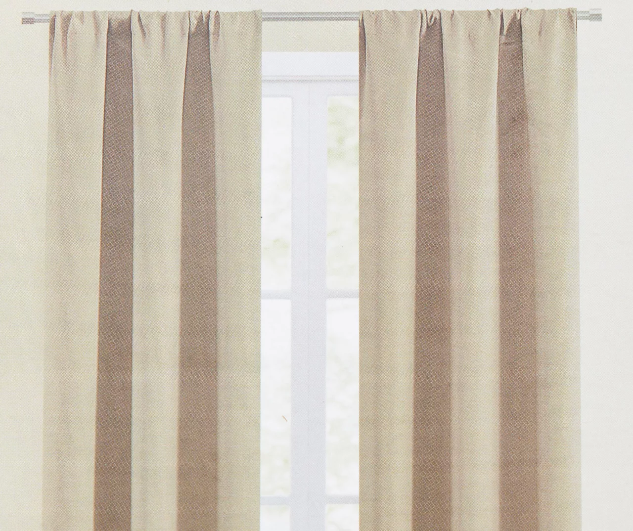 Taupe Blackout Rod Pocket Curtain Panel, (84") 4 Taupe Blackout Rod Pocket Curtain Panel, (84") - Image 2