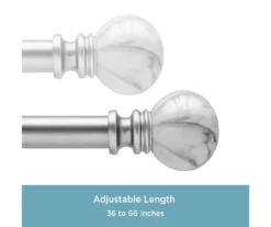 Kenney Marble 3/4" Adjustable Curtain Rod -Home Store 810679536 A0 04