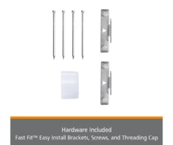 Kenney Fast Fit 2-Piece Adjustable Tension Curtain Rod Set, (28"-48") -Home Store 810679608 A0 07